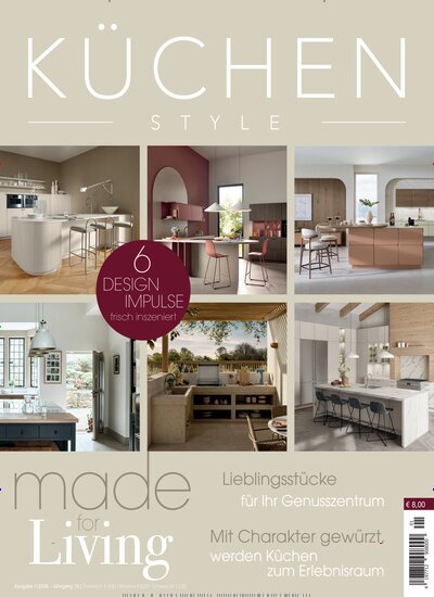 Titelbild der Ausgabe 1/2026 von Küchen Style. Diese Zeitschrift und viele weitere Gartenzeitschriften und Wohnzeitschriften als Abo oder epaper bei United Kiosk online kaufen.