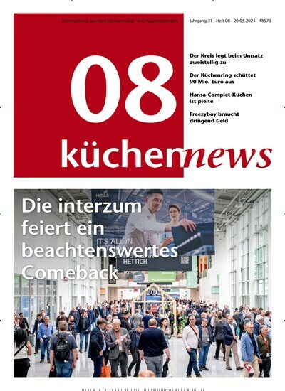 Titelbild der Ausgabe 8/2023 von KüchenNews. Diese Zeitschrift und viele weitere Gastronomiezeitschriften, Fashionmagazine, Beautymagazine als Abo oder epaper bei United Kiosk online kaufen.