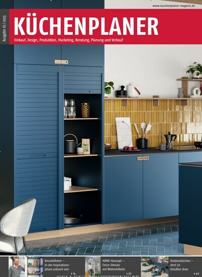Titelbild der Ausgabe 2/2023 von Küchenplaner. Diese Zeitschrift und viele weitere Gartenzeitschriften und Wohnzeitschriften als Abo oder epaper bei United Kiosk online kaufen.
