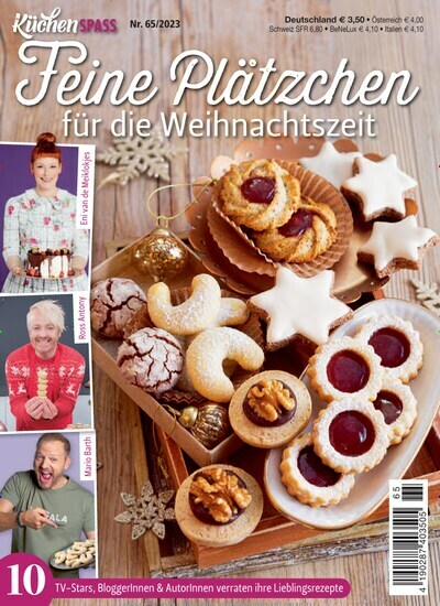 Titelbild der Ausgabe 65/2023 von Küchenspaß. Diese Zeitschrift und viele weitere Kochzeitschriften und Backzeitschriften als Abo oder epaper bei United Kiosk online kaufen.