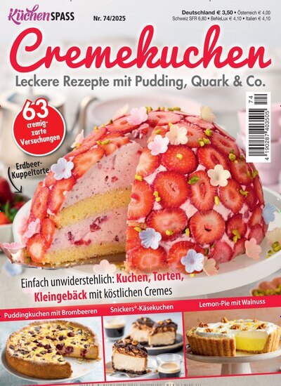 Titelbild der Ausgabe 74/2025 von Küchenspaß. Diese Zeitschrift und viele weitere Kochzeitschriften und Backzeitschriften als Abo oder epaper bei United Kiosk online kaufen.