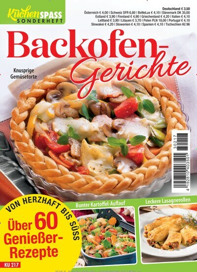 Titelbild der Ausgabe 217/2023 von Küchenspaß Sonderheft. Diese Zeitschrift und viele weitere Kochzeitschriften und Backzeitschriften als Abo oder epaper bei United Kiosk online kaufen.