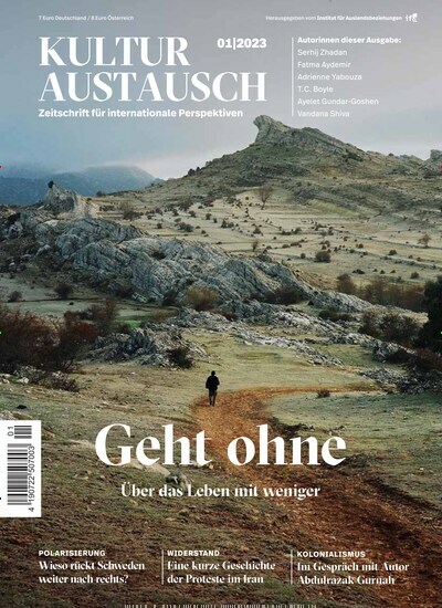 Titelbild der Ausgabe 1/2023 von KulturAustausch. Diese Zeitschrift und viele weitere Kunstmagazine und Kulturmagazine als Abo oder epaper bei United Kiosk online kaufen.