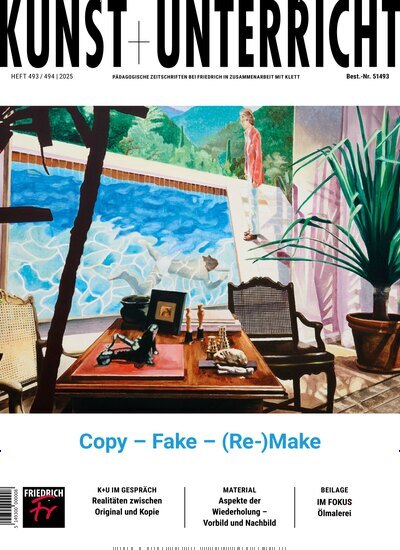 Titelbild der Ausgabe 493/2025 von Kunst + Unterricht. Diese Zeitschrift und viele weitere Zeitschriften für Pädagogik als Abo oder epaper bei United Kiosk online kaufen.