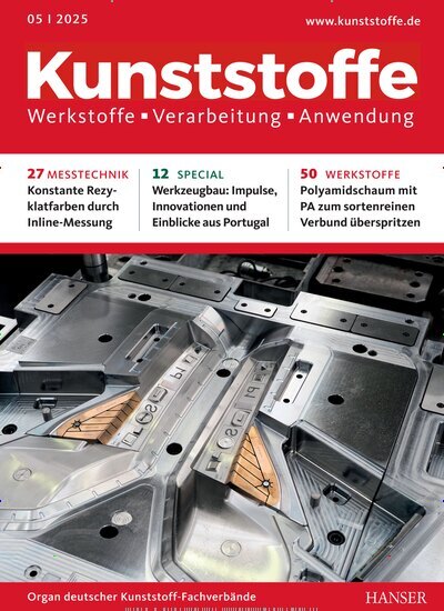 Titelbild der Ausgabe 5/2025 von Kunststoffe. Diese Zeitschrift und viele weitere Industriemagazine und Handwerkmagazine als Abo oder epaper bei United Kiosk online kaufen.