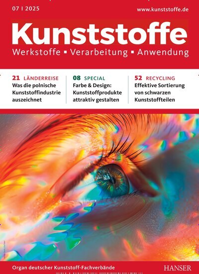 Titelbild der Ausgabe 7/2025 von Kunststoffe. Diese Zeitschrift und viele weitere Industriemagazine und Handwerkmagazine als Abo oder epaper bei United Kiosk online kaufen.