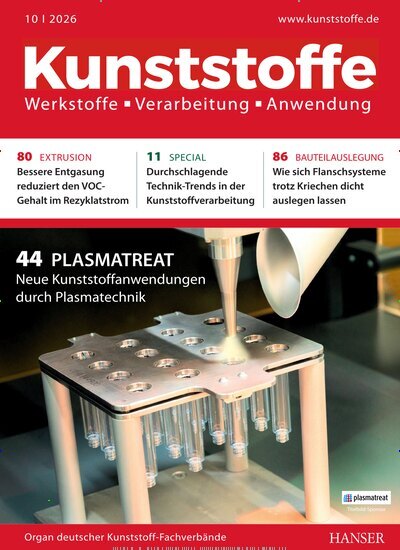 Titelbild der Ausgabe 10/2026 von Kunststoffe. Diese Zeitschrift und viele weitere Industriemagazine und Handwerkmagazine als Abo oder epaper bei United Kiosk online kaufen.