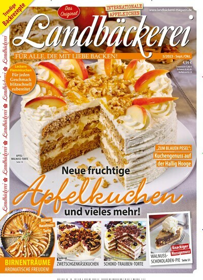 Titelbild der Ausgabe 5/2023 von Landbäckerei. Diese Zeitschrift und viele weitere Kochzeitschriften und Backzeitschriften als Abo oder epaper bei United Kiosk online kaufen.