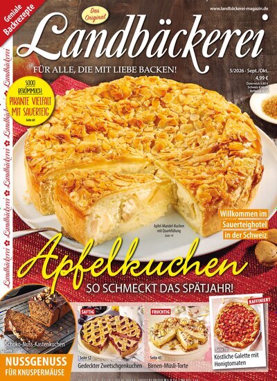 Titelbild der Ausgabe 5/2026 von Landbäckerei. Diese Zeitschrift und viele weitere Kochzeitschriften und Backzeitschriften als Abo oder epaper bei United Kiosk online kaufen.