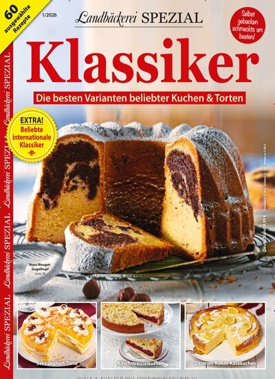 Titelbild der Ausgabe 1/2026 von Landbäckerei Spezial. Diese Zeitschrift und viele weitere Kochzeitschriften und Backzeitschriften als Abo oder epaper bei United Kiosk online kaufen.