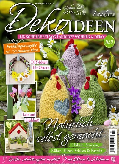 Titelbild der Ausgabe 1/2024 von LandIDEE Dekoideen. Diese Zeitschrift und viele weitere Gartenzeitschriften und Wohnzeitschriften als Abo oder epaper bei United Kiosk online kaufen.