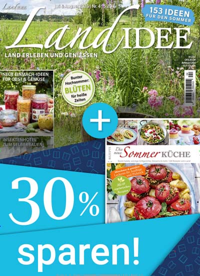 Titelbild der Ausgabe 4/2026 von Landidee Zeitschriften Bundle. Diese Zeitschrift und viele weitere Gartenzeitschriften und Wohnzeitschriften als Abo oder epaper bei United Kiosk online kaufen.
