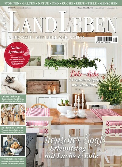 Titelbild der Ausgabe 6/2023 von LandLeben. Diese Zeitschrift und viele weitere Gartenzeitschriften und Wohnzeitschriften als Abo oder epaper bei United Kiosk online kaufen.
