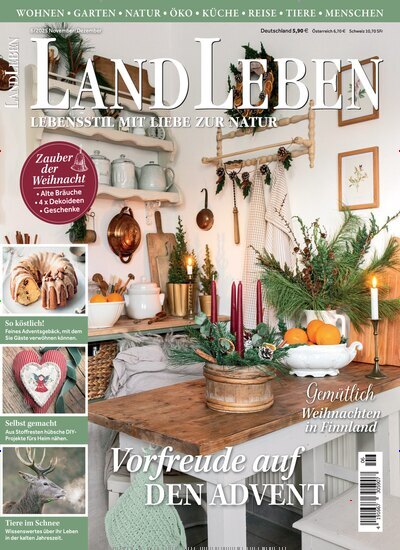 Titelbild der Ausgabe 6/2025 von LandLeben. Diese Zeitschrift und viele weitere Gartenzeitschriften und Wohnzeitschriften als Abo oder epaper bei United Kiosk online kaufen.
