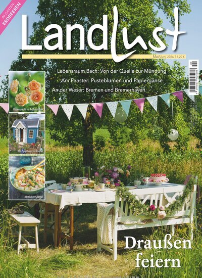 Titelbild der Ausgabe 3/2026 von Landlust. Diese Zeitschrift und viele weitere Gartenzeitschriften und Wohnzeitschriften als Abo oder epaper bei United Kiosk online kaufen.