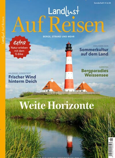 Titelbild der Ausgabe 1/2023 von Landlust Auf Reisen. Diese Zeitschrift und viele weitere Gartenzeitschriften und Wohnzeitschriften als Abo oder epaper bei United Kiosk online kaufen.