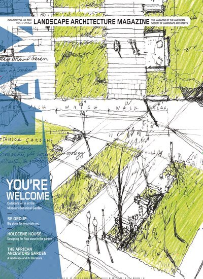 Titelbild der Ausgabe 8/2025 von Landscape Architecture Magazine. Diese Zeitschrift und viele weitere Gartenzeitschriften und Wohnzeitschriften als Abo oder epaper bei United Kiosk online kaufen.