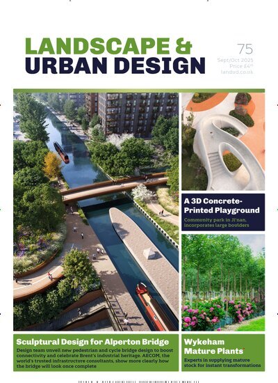 Titelbild der Ausgabe 5/2025 von Landscape & Urban Design. Diese Zeitschrift und viele weitere Gartenzeitschriften und Wohnzeitschriften als Abo oder epaper bei United Kiosk online kaufen.