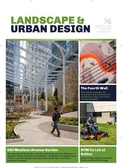 Titelbild der Ausgabe 6/2025 von Landscape & Urban Design. Diese Zeitschrift und viele weitere Gartenzeitschriften und Wohnzeitschriften als Abo oder epaper bei United Kiosk online kaufen.