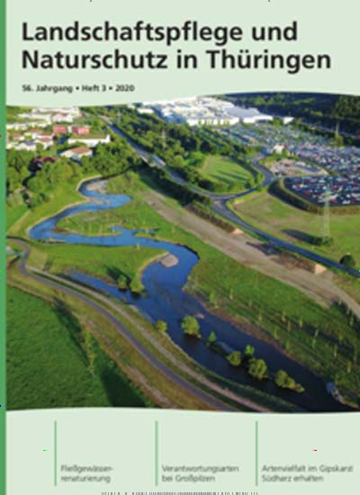 Titelbild der Ausgabe 1/2021 von Landschaftspflege und Naturschutz in Thüringen. Diese Zeitschrift und viele weitere Naturzeitschriften, Landwirtschaftszeitungen und Umweltmagazine als Abo oder epaper bei United Kiosk online kaufen.