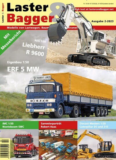 Titelbild der Ausgabe 2/2023 von Laster & Bagger. Diese Zeitschrift und viele weitere Automagazine und Motorradzeitschriften als Abo oder epaper bei United Kiosk online kaufen.
