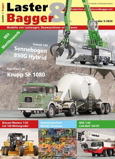 Titelbild der Ausgabe 5/2026 von Laster & Bagger. Diese Zeitschrift und viele weitere Automagazine und Motorradzeitschriften als Abo oder epaper bei United Kiosk online kaufen.