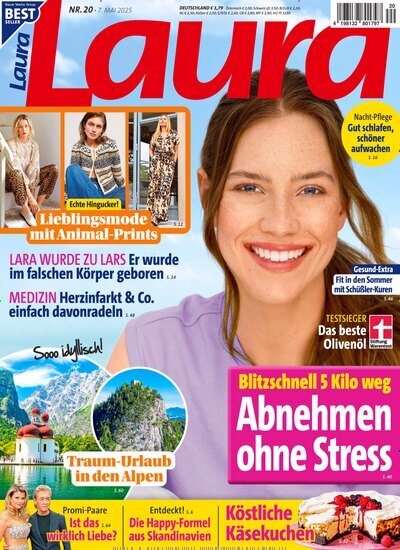 Titelbild der Ausgabe 20/2025 von Laura. Diese Zeitschrift und viele weitere Frauenzeitschriften als Abo oder epaper bei United Kiosk online kaufen.