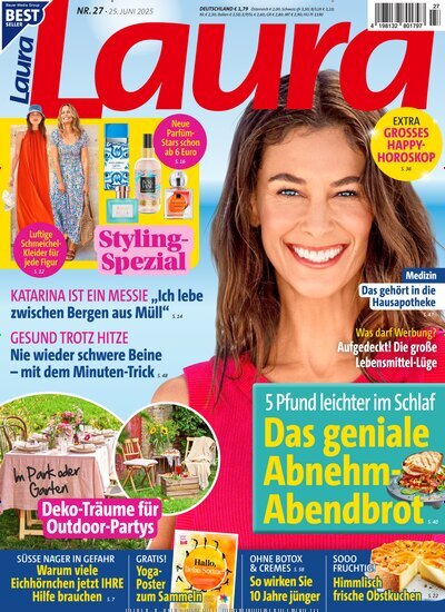 Titelbild der Ausgabe 27/2025 von Laura. Diese Zeitschrift und viele weitere Frauenzeitschriften als Abo oder epaper bei United Kiosk online kaufen.