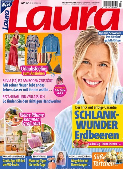 Titelbild der Ausgabe 27/2026 von Laura. Diese Zeitschrift und viele weitere Frauenzeitschriften als Abo oder epaper bei United Kiosk online kaufen.