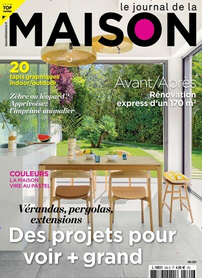 Titelbild der Ausgabe 561/2024 von Le journal de la maison. Diese Zeitschrift und viele weitere Gartenzeitschriften und Wohnzeitschriften als Abo oder epaper bei United Kiosk online kaufen.