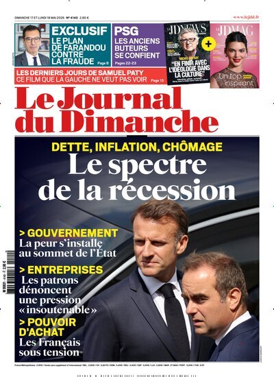 Titelbild der Ausgabe 20/2026 von Le Journal du Dimanche. Diese Zeitschrift und viele weitere Wirtschaftsmagazine und Politikmagazine als Abo oder epaper bei United Kiosk online kaufen.