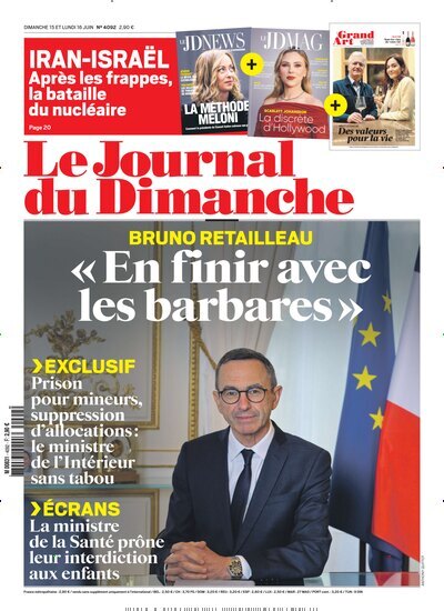 Titelbild der Ausgabe 24/2025 von Le Journal du Dimanche. Diese Zeitschrift und viele weitere Wirtschaftsmagazine und Politikmagazine als Abo oder epaper bei United Kiosk online kaufen.