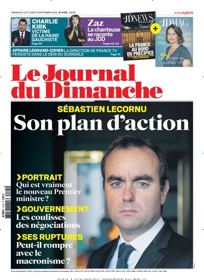 Titelbild der Ausgabe 37/2025 von Le Journal du Dimanche. Diese Zeitschrift und viele weitere Wirtschaftsmagazine und Politikmagazine als Abo oder epaper bei United Kiosk online kaufen.