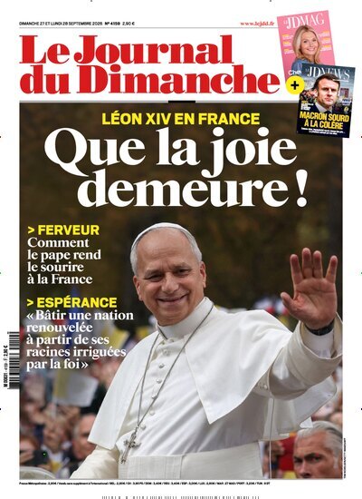 Titelbild der Ausgabe 39/2026 von Le Journal du Dimanche. Diese Zeitschrift und viele weitere Wirtschaftsmagazine und Politikmagazine als Abo oder epaper bei United Kiosk online kaufen.