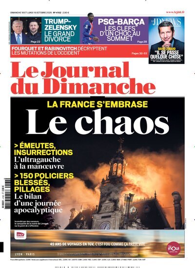 Titelbild der Ausgabe 42/2026 von Le Journal du Dimanche. Diese Zeitschrift und viele weitere Wirtschaftsmagazine und Politikmagazine als Abo oder epaper bei United Kiosk online kaufen.