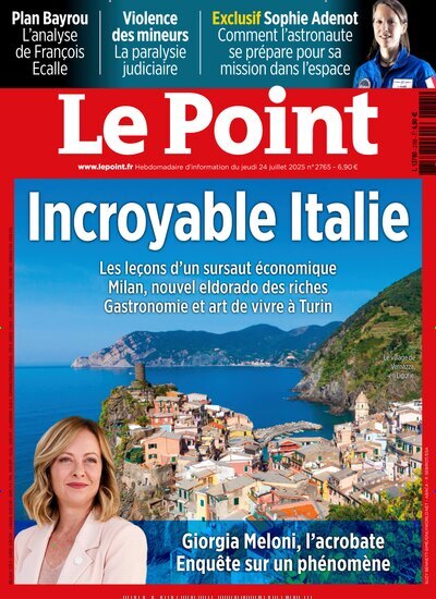 Titelbild der Ausgabe 30/2025 von Le Point. Diese Zeitschrift und viele weitere Wirtschaftsmagazine und Politikmagazine als Abo oder epaper bei United Kiosk online kaufen.