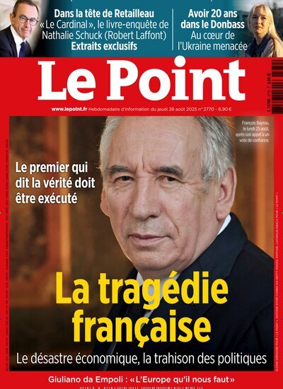 Titelbild der Ausgabe 35/2025 von Le Point. Diese Zeitschrift und viele weitere Wirtschaftsmagazine und Politikmagazine als Abo oder epaper bei United Kiosk online kaufen.