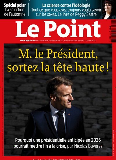 Titelbild der Ausgabe 41/2025 von Le Point. Diese Zeitschrift und viele weitere Wirtschaftsmagazine und Politikmagazine als Abo oder epaper bei United Kiosk online kaufen.