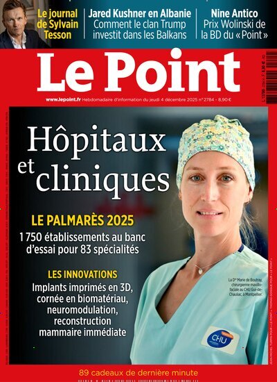 Titelbild der Ausgabe 49/2025 von Le Point. Diese Zeitschrift und viele weitere Wirtschaftsmagazine und Politikmagazine als Abo oder epaper bei United Kiosk online kaufen.