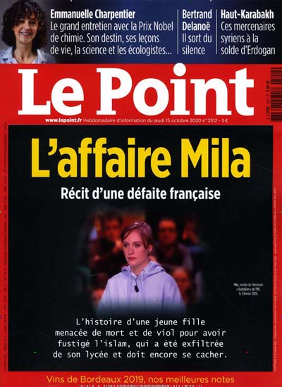 Titelbild der Ausgabe 2512/2020 von Le Point. Diese Zeitschrift und viele weitere Wirtschaftsmagazine und Politikmagazine als Abo oder epaper bei United Kiosk online kaufen.