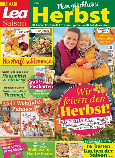 Titelbild der Ausgabe 1/2023 von Lea Saison. Diese Zeitschrift und viele weitere Frauenzeitschriften als Abo oder epaper bei United Kiosk online kaufen.