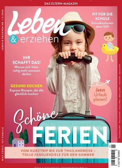 Titelbild der Ausgabe 1/2026 von Leben & erziehen. Diese Zeitschrift und viele weitere Elternzeitschriften und Tierzeitschriften als Abo oder epaper bei United Kiosk online kaufen.