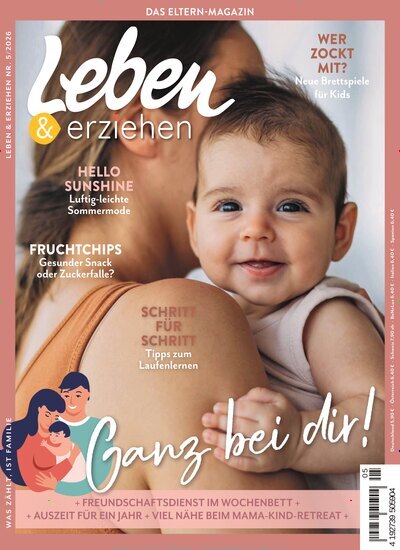 Titelbild der Ausgabe 5/2026 von Leben & erziehen. Diese Zeitschrift und viele weitere Elternzeitschriften und Tierzeitschriften als Abo oder epaper bei United Kiosk online kaufen.