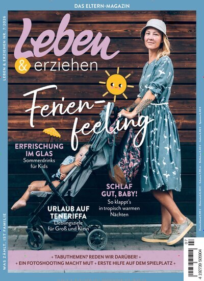 Titelbild der Ausgabe 7/2026 von Leben & erziehen. Diese Zeitschrift und viele weitere Elternzeitschriften und Tierzeitschriften als Abo oder epaper bei United Kiosk online kaufen.