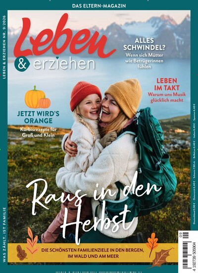 Titelbild der Ausgabe 9/2026 von Leben & erziehen. Diese Zeitschrift und viele weitere Elternzeitschriften und Tierzeitschriften als Abo oder epaper bei United Kiosk online kaufen.