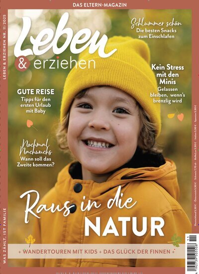 Titelbild der Ausgabe 11/2025 von Leben & erziehen. Diese Zeitschrift und viele weitere Elternzeitschriften und Tierzeitschriften als Abo oder epaper bei United Kiosk online kaufen.