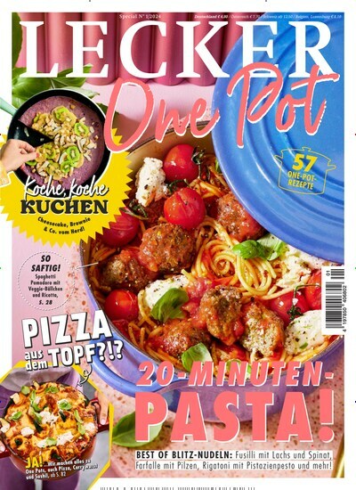 Titelbild der Ausgabe 1/2024 von Lecker Special. Diese Zeitschrift und viele weitere Kochzeitschriften und Backzeitschriften als Abo oder epaper bei United Kiosk online kaufen.