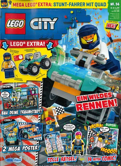 Titelbild der Ausgabe 56/2023 von Lego City. Diese Zeitschrift und viele weitere Jugendzeitschriften und Kinderzeitschriften als Abo oder epaper bei United Kiosk online kaufen.