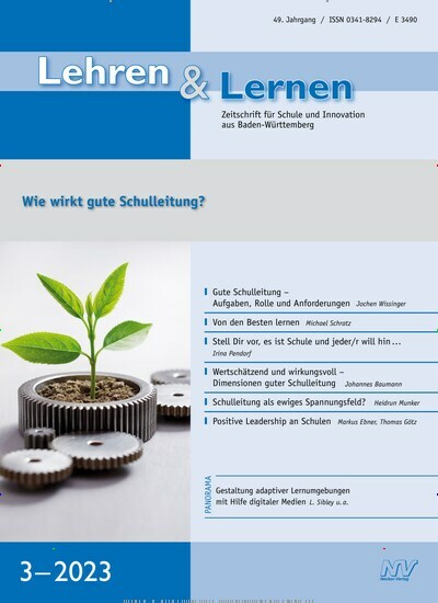 Titelbild der Ausgabe 3/2023 von Lehren & Lernen. Diese Zeitschrift und viele weitere Zeitschriften für Pädagogik als Abo oder epaper bei United Kiosk online kaufen.