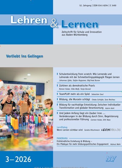 Titelbild der Ausgabe 3/2026 von Lehren & Lernen. Diese Zeitschrift und viele weitere Zeitschriften für Pädagogik als Abo oder epaper bei United Kiosk online kaufen.